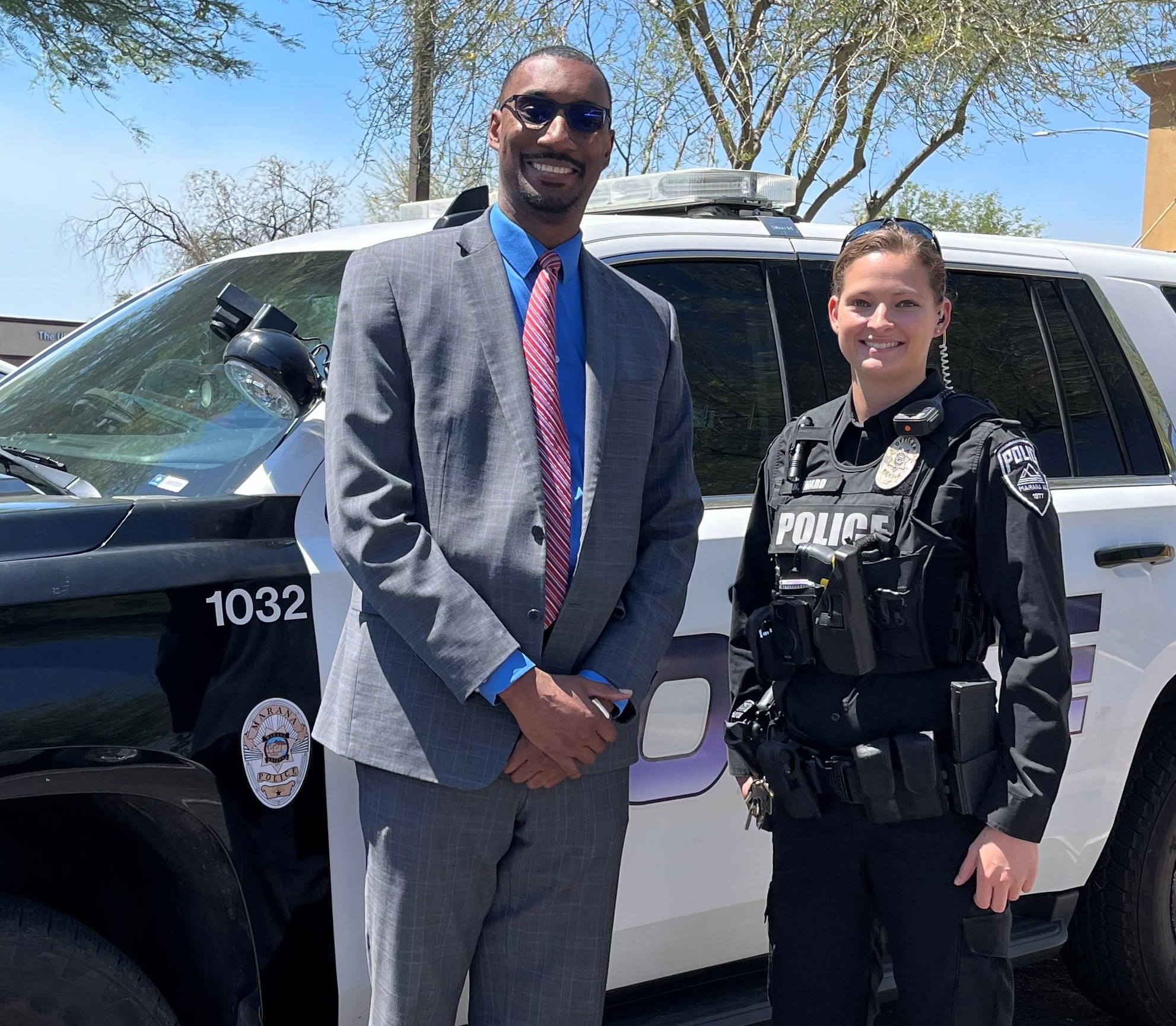 Cortaro Branch Manager and Marana Police Officer