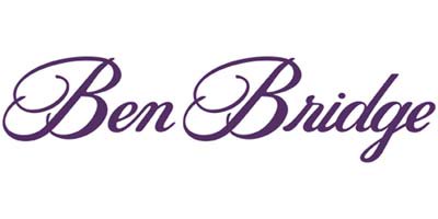 Purple and white text logo of business name